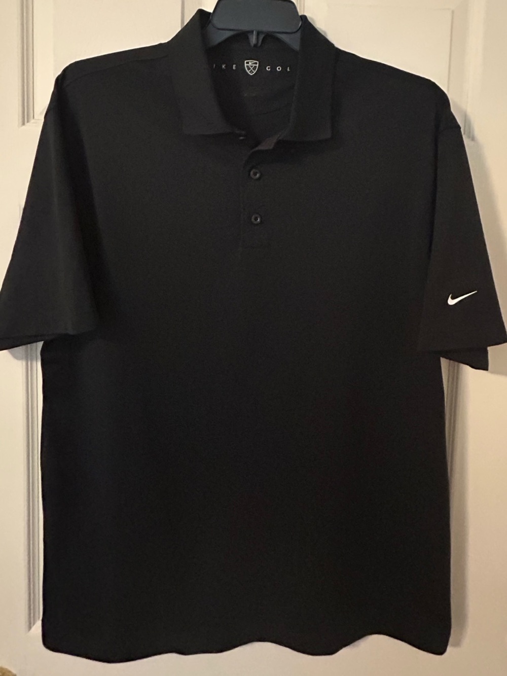 Nike Golf  Black Men’s Polo Shirt with Swoosh XL